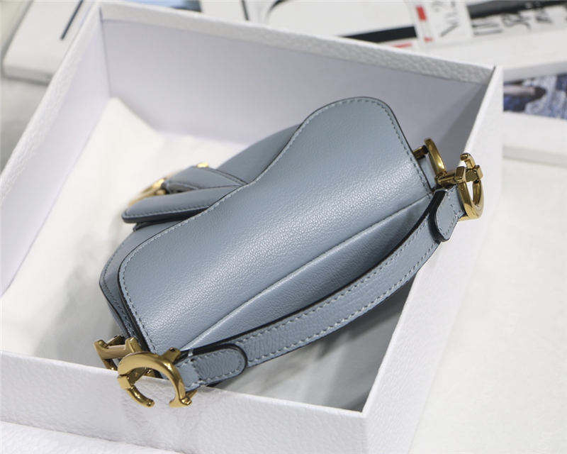 MICRO SADDLE BAG Goatskin Blue High