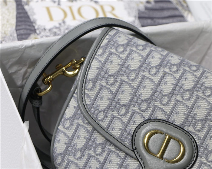 MEDIUM Dior BOBBY BAG Dior Oblique Jacquard Grey High