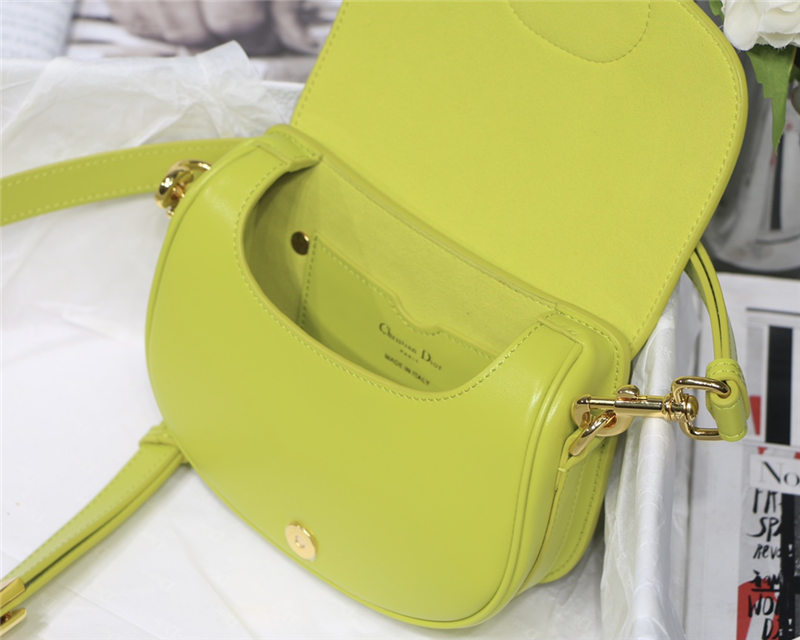 SMALL Dior BOBBY BAG Box Calfskin Lime High