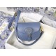 SMALL Dior BOBBY BAG Box Calfskin Denim Blue High