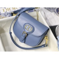 SMALL Dior BOBBY BAG Box Calfskin Denim Blue High