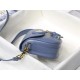 SMALL Dior BOBBY BAG Box Calfskin Denim Blue High