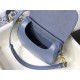 SMALL Dior BOBBY BAG Box Calfskin Denim Blue High