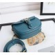 SMALL Dior BOBBY BAG Box Calfskin Steel Blue High