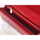 LADY Dior POUCH Patent Cannage Calfskin Red High