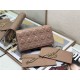 LADY Dior POUCH Patent Cannage Calfskin Warm Taupe High