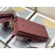 LADY Dior POUCH Patent Cannage Calfskin Wine High