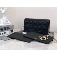 LADY Dior POUCH Cannage Lambskin Black High