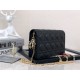 LADY Dior POUCH Cannage Lambskin Black High