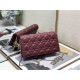 LADY Dior POUCH Cannage Lambskin Wine High