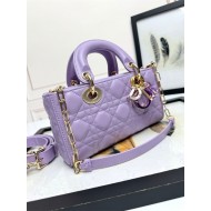 LADY D-JOY BAG SMALL Cannage Lambskin Resin High