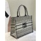 MEDIUM Dior BOOK TOTE Miss Dior Allover Embroidery Khaki High