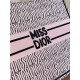 LARGE Dior BOOK TOTE Miss Dior Allover Embroidery Pink High