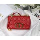 SMALL Dior CARO BAG Supple Cannage Calfskin Red High