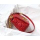 SMALL Dior CARO BAG Supple Cannage Calfskin Red High