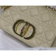 SMALL Dior CARO BAG Supple Cannage Calfskin Beige High