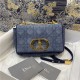 SMALL Dior CARO BAG Denim Blue High