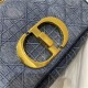 SMALL Dior CARO BAG Denim Blue High