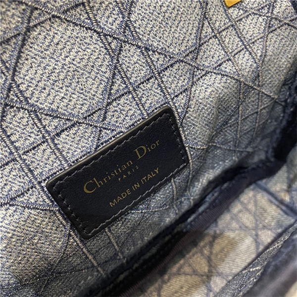 SMALL Dior CARO BAG Denim Blue High