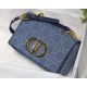 SMALL Dior CARO BAG Denim Blue High