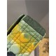 LARGE Dior CARO BAG Denim Green High