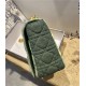 LARGE Dior CARO BAG Denim Green High