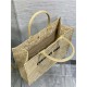 LARGE Dior BOOK TOTE D-Lace Embroidery with Macramé Effect High