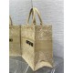 LARGE Dior BOOK TOTE D-Lace Embroidery with Macramé Effect High