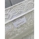 LARGE Dior BOOK TOTE D-Lace Embroidery with Macramé Effect High