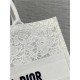 LARGE Dior BOOK TOTE D-Lace Embroidery with Macramé Effect High