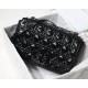 LARGE Dior CARO BAG Crinkled Patent Lambskin Black High