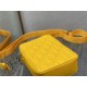 Dior WORLD TOUR MESSENGER POUCH Dior Oblique Galaxy Leather Yellow High