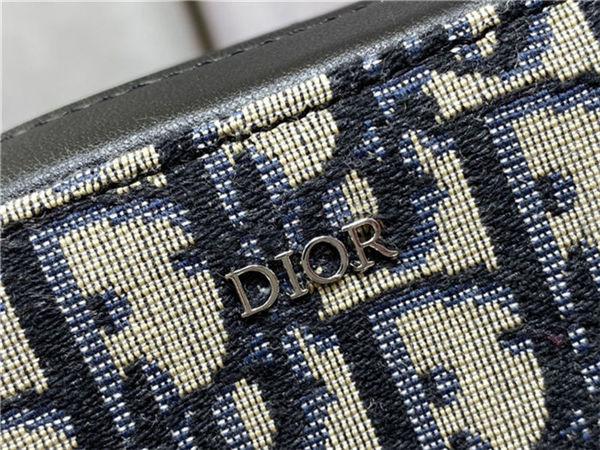 Dior WORLD TOUR MESSENGER POUCH Dior Oblique Jacquard Blue High