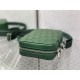 Dior WORLD TOUR MESSENGER POUCH Dior Oblique Galaxy Leather Green High