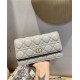 Dior CARO BELT POUCH WITH CHAIN Supple Cannage Calfskin Grey High