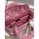 MEDIUM LADY D-LITE BAG Toile de Jouy Reverse Embroidery Pink High