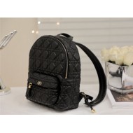 SMALL Dior BACKPACK Cannage Lambskin Black High