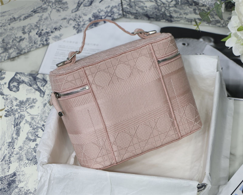 DiorTRAVEL VANITY CASE Embroidery Pink High