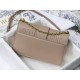 30 MONTAIGNE CHAIN BAG Grained Calfskin Nude High