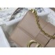 30 MONTAIGNE CHAIN BAG Grained Calfskin Nude High