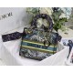 MEDIUM LADY D-LITE BAG Dior Constellation Embroidery Blue High