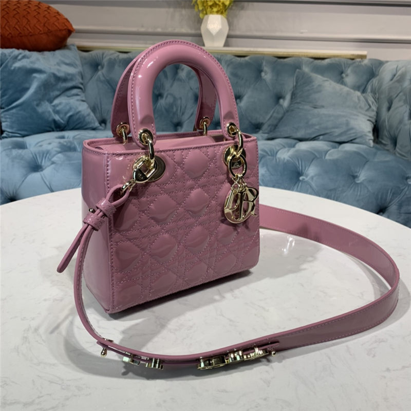 SMALL LADY Dior MY ABCDior BAG Patent Cannage Calfskin High