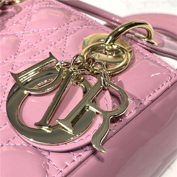 SMALL LADY Dior MY ABCDior BAG Patent Cannage Calfskin High