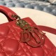 SMALL LADY Dior MY ABCDior BAG Cannage Lambskin Enamel Inside Suede High