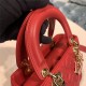 SMALL LADY Dior MY ABCDior BAG Cannage Lambskin Enamel Inside Suede High