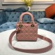 SMALL LADY Dior MY ABCDior BAG Cannage Lambskin Enamel Inside Suede High