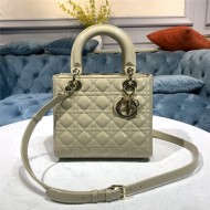 MEDIUM LADY Dior BAG Patent Cannage Calfskin High