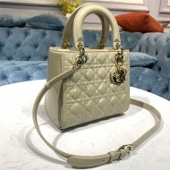 MEDIUM LADY Dior BAG Patent Cannage Calfskin High