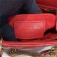 MINI LADY Dior BAG Cannage Lambskin Enamel Red High