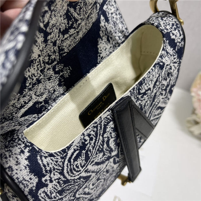 MINI SADDLE BAG Toile de Jouy Reverse Jacquard High